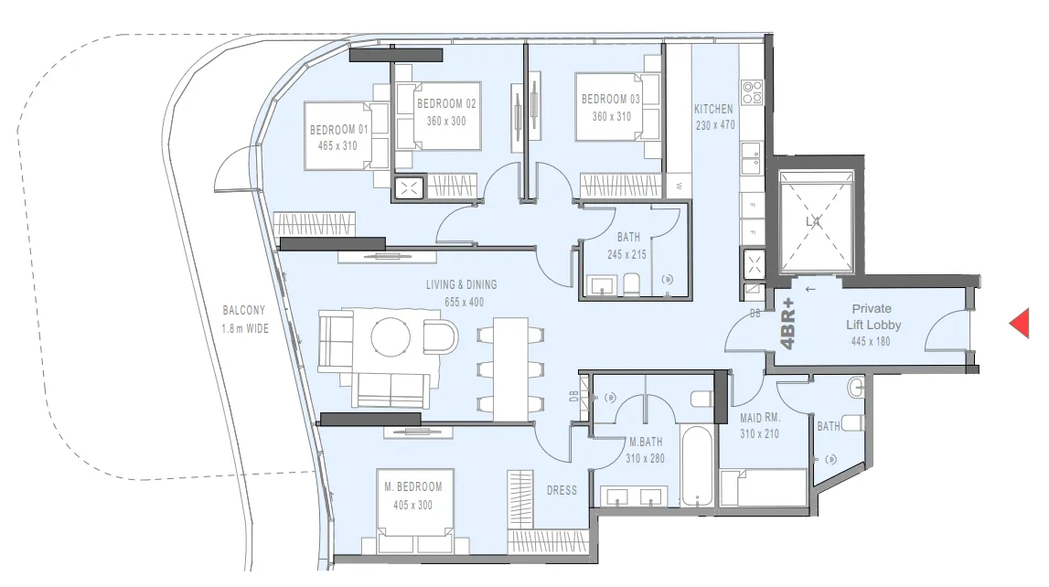Reportage Properties Marlin 2 floor plan
