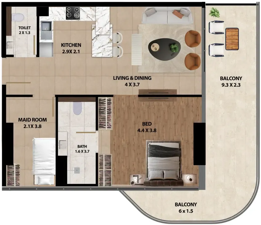 Marquis Marquis One floor plan