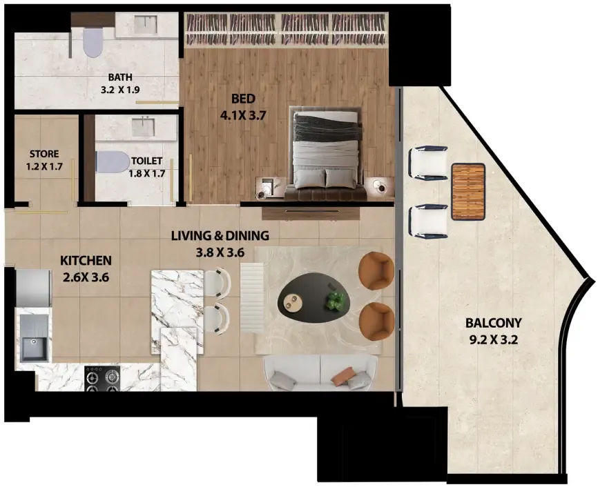 Marquis Marquis One floor plan