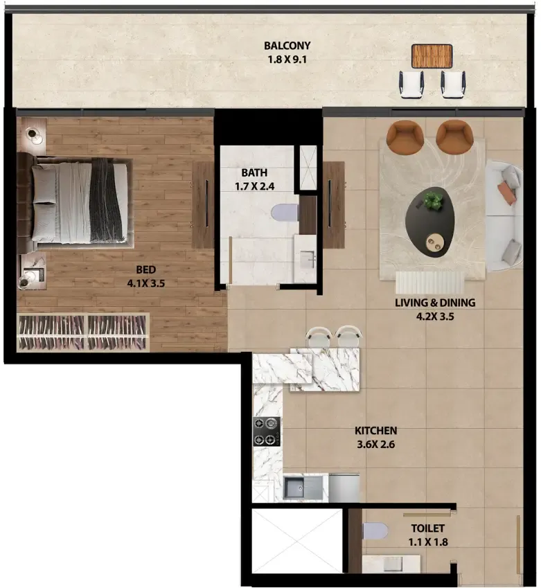 Marquis Marquis One floor plan