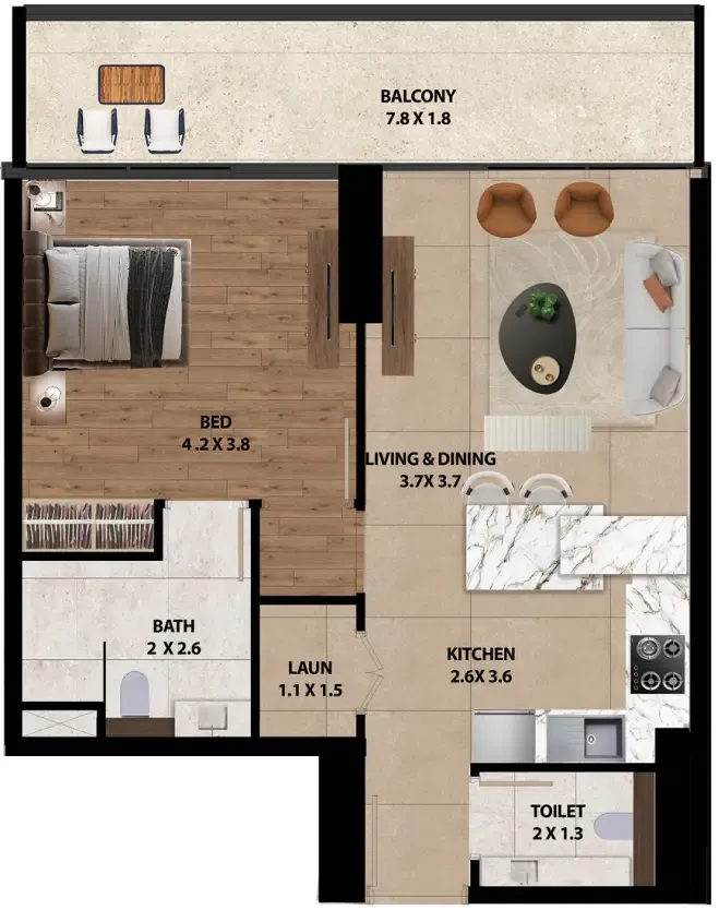 Marquis Marquis One floor plan