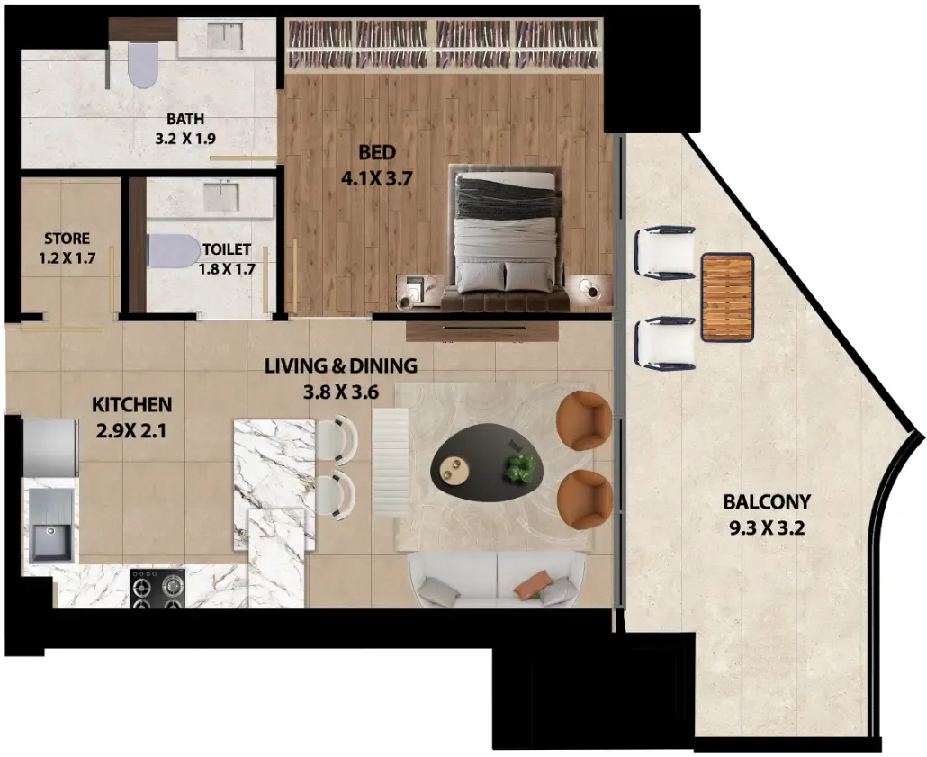 Marquis Marquis One floor plan