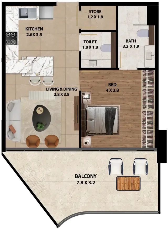 Marquis Marquis One floor plan