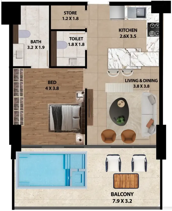 Marquis Marquis One floor plan