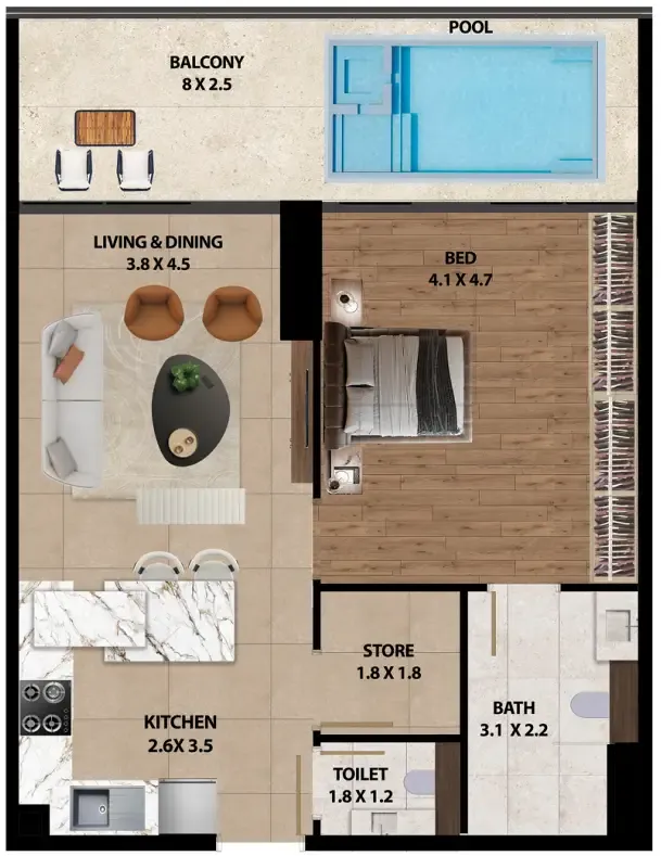 Marquis Marquis One floor plan