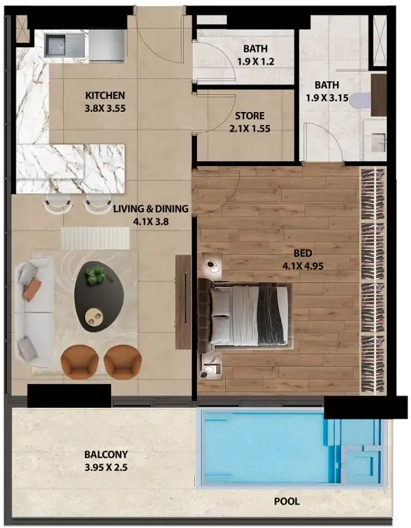 Marquis Marquis One floor plan