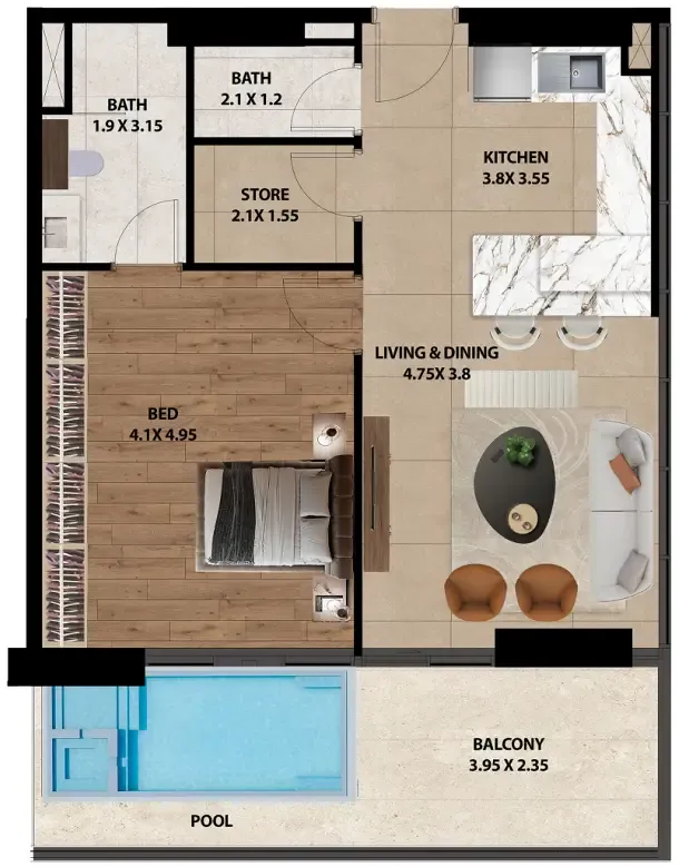 Marquis Marquis One floor plan