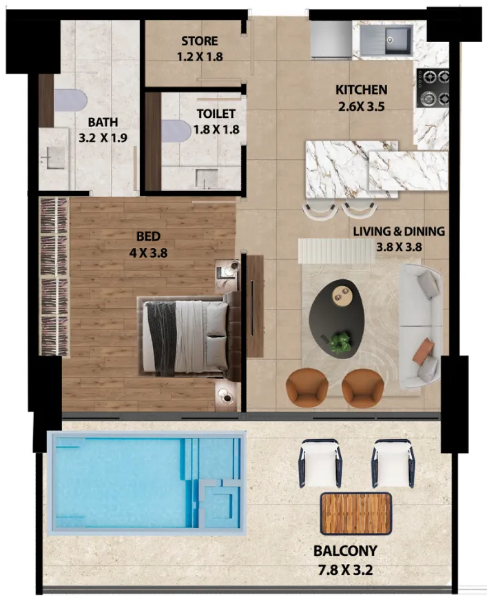 Marquis Marquis One floor plan