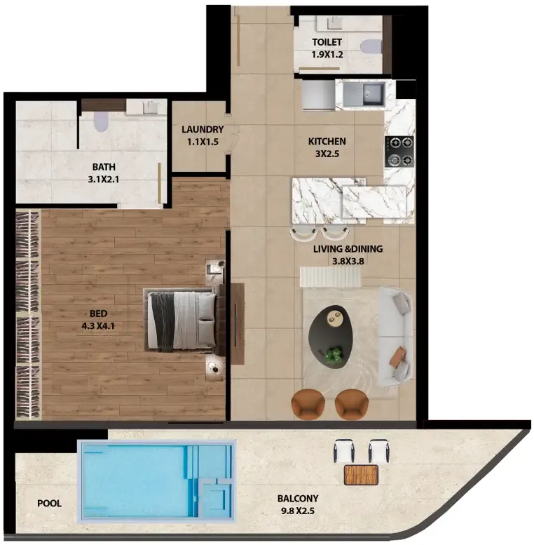 Marquis Marquis One floor plan