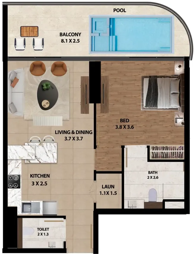 Marquis Marquis One floor plan