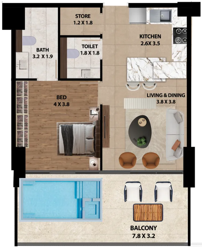 Marquis Marquis One floor plan