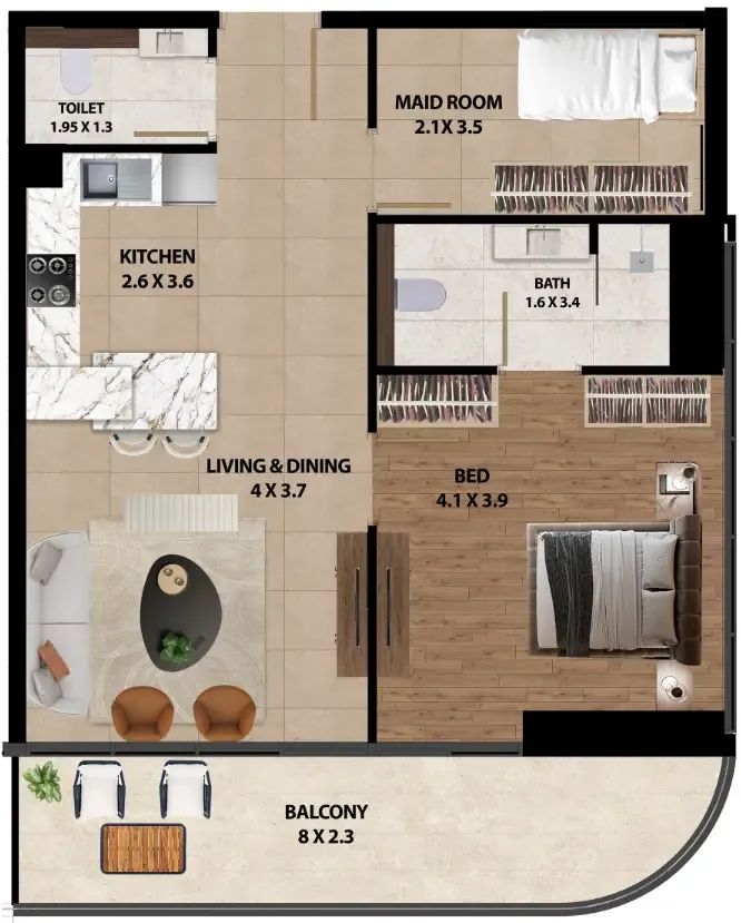 Marquis Marquis One floor plan
