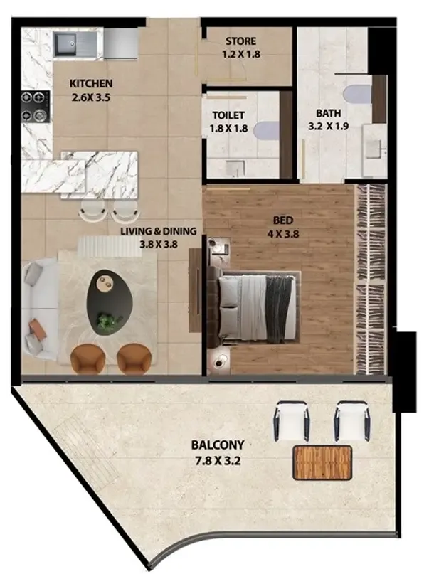 Marquis Marquis One floor plan