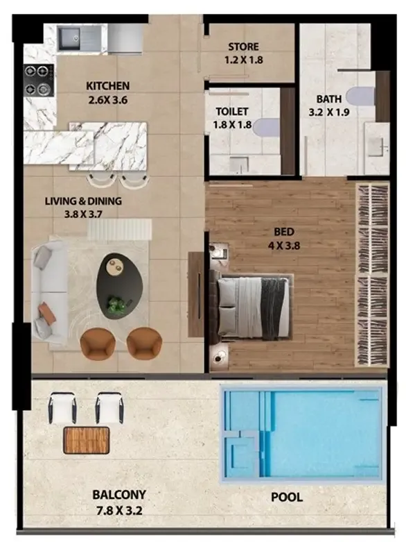 Marquis Marquis One floor plan