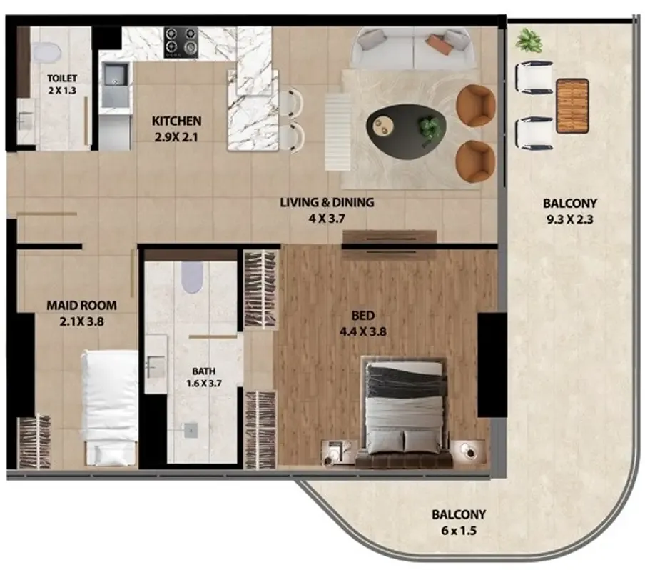 Marquis Marquis One floor plan