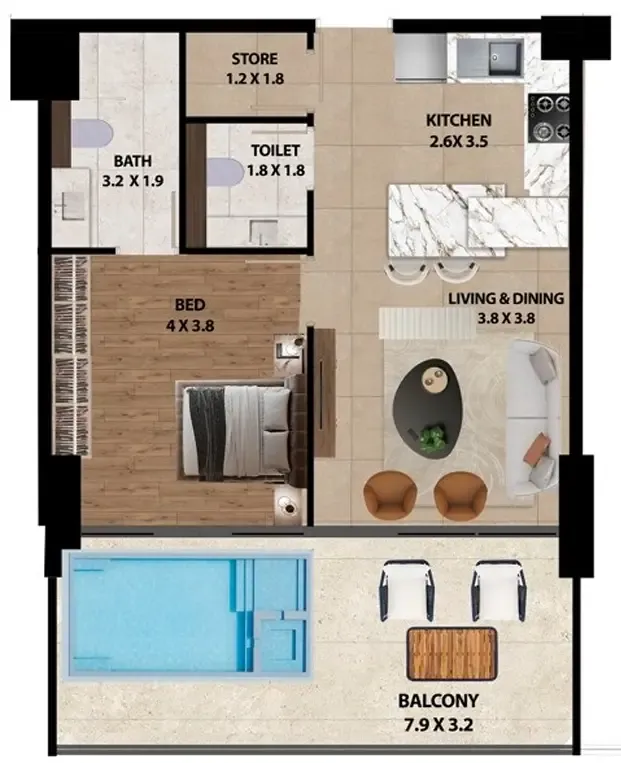 Marquis Marquis One floor plan