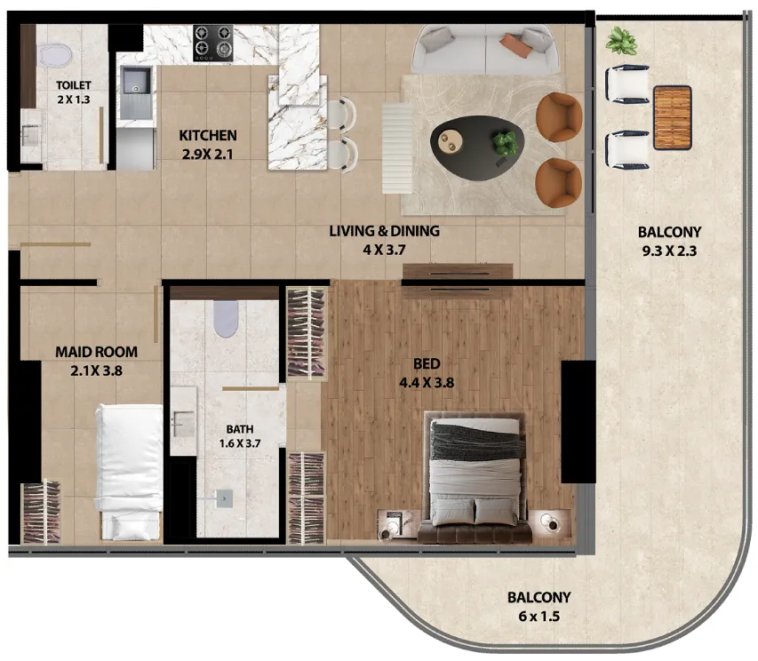 Marquis Marquis One floor plan