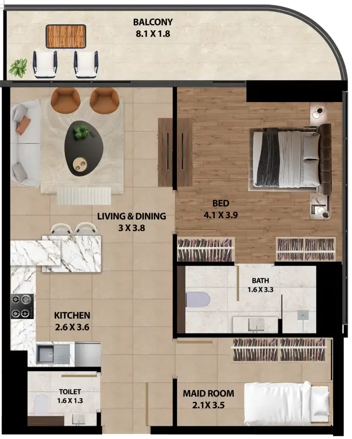 Marquis Marquis One floor plan