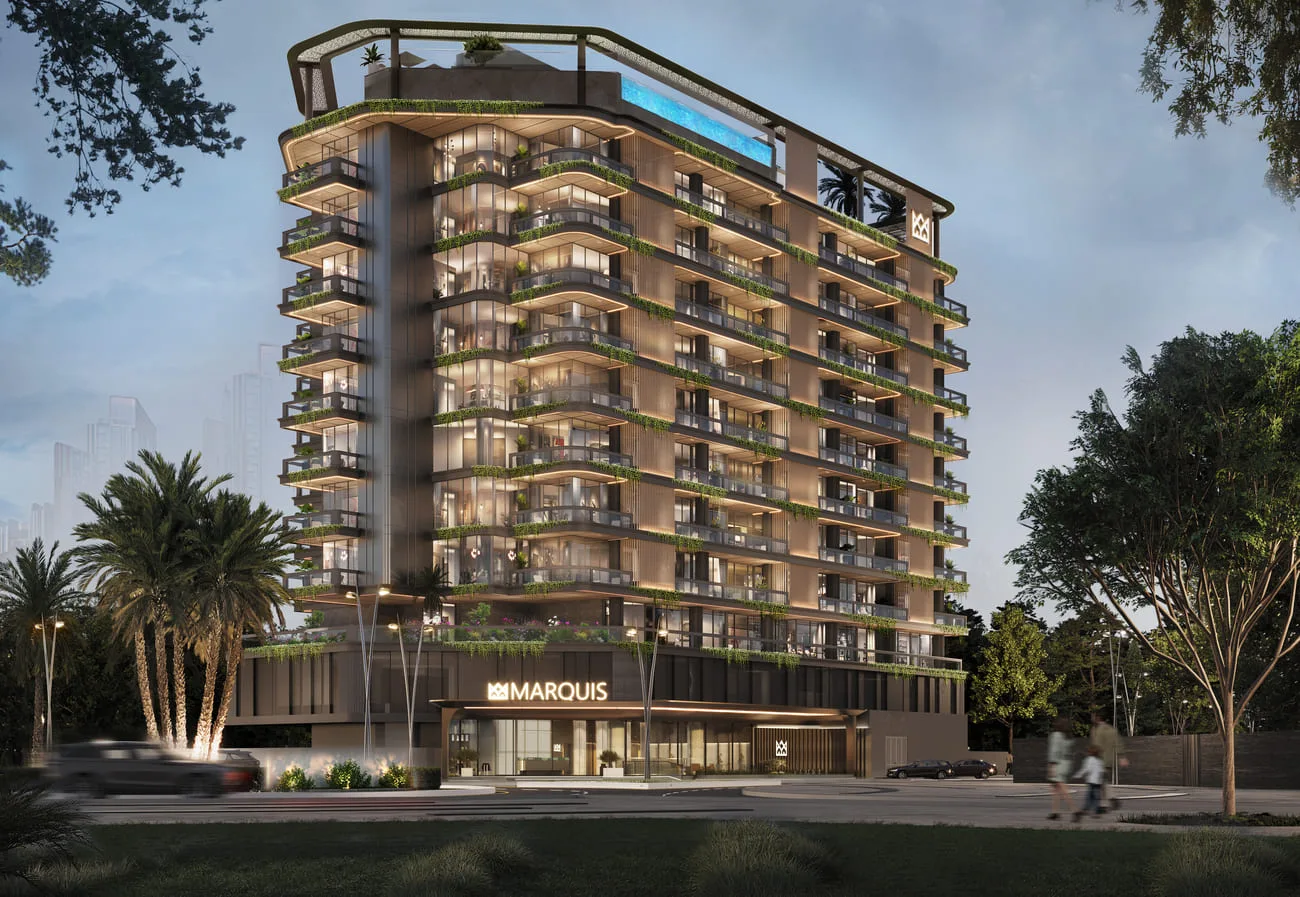 Exterior at Marquis Vista in Dubailand Residence Complex Dubai