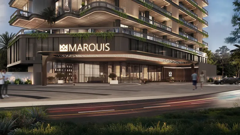 Exterior at Marquis Vista in Dubailand Residence Complex Dubai