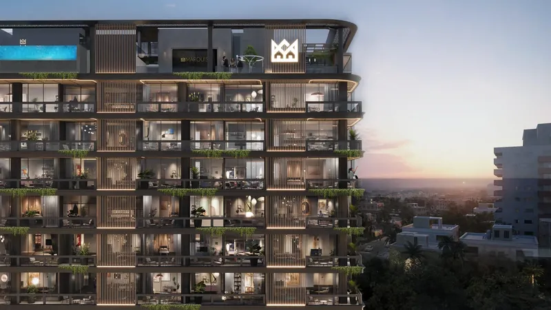Exterior at Marquis Vista in Dubailand Residence Complex Dubai