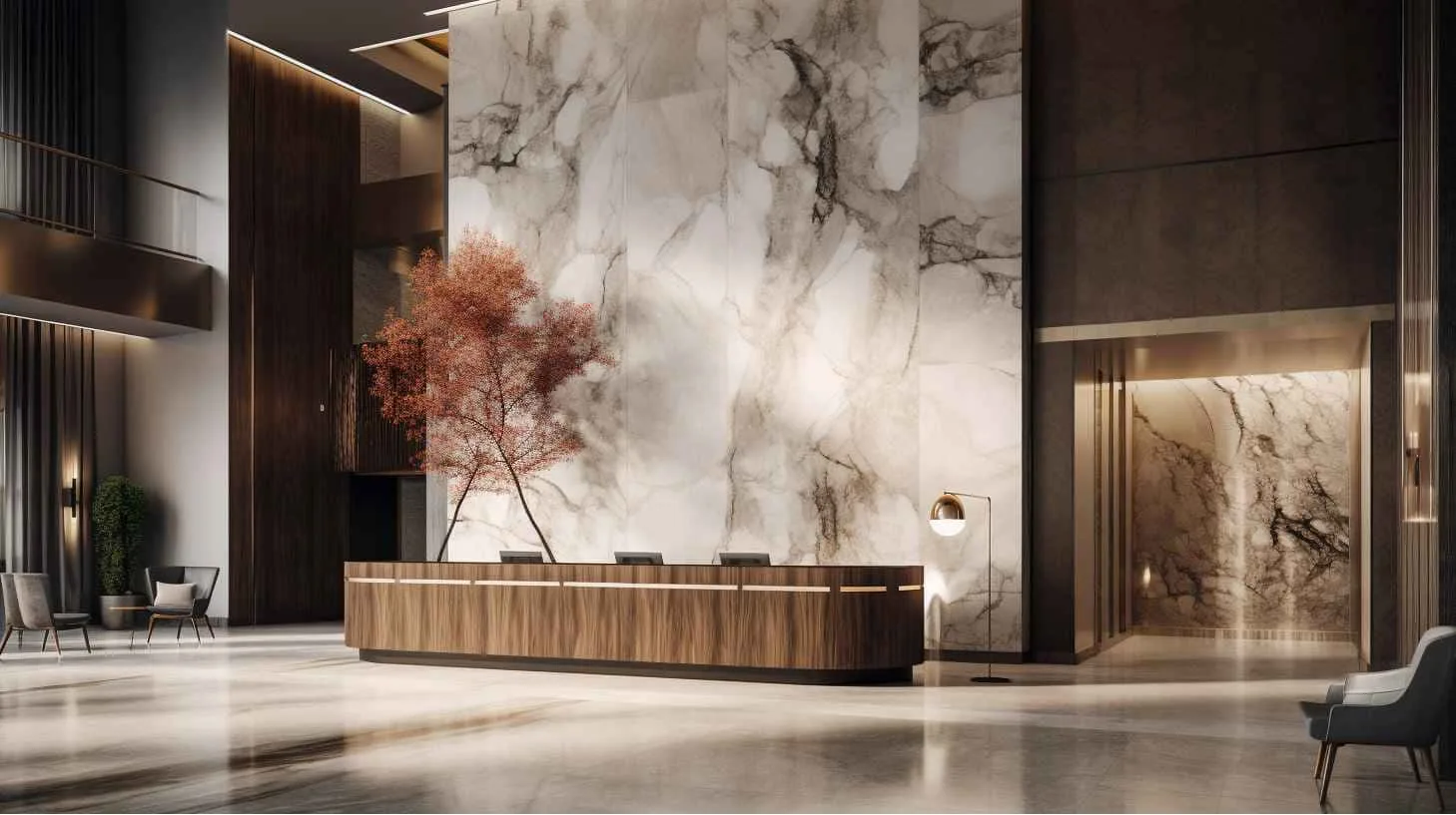 Khamas Group of Investment Companies and Kappa Acca Real Estate Development Marriott Residences JVC Lobby