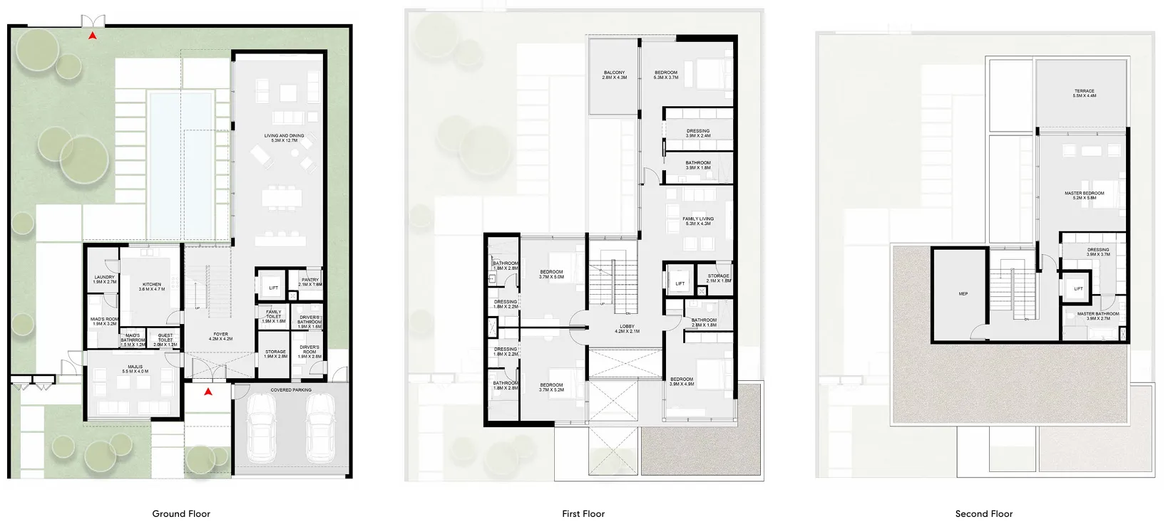 Arada Masaar 3 Sedra floor plan