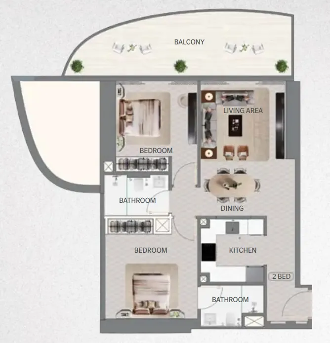 Binghatti Maybach 6 floor plan