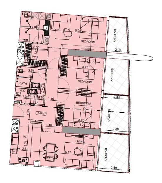 Binghatti Maybach 6 floor plan