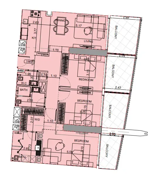 Binghatti Maybach 6 floor plan