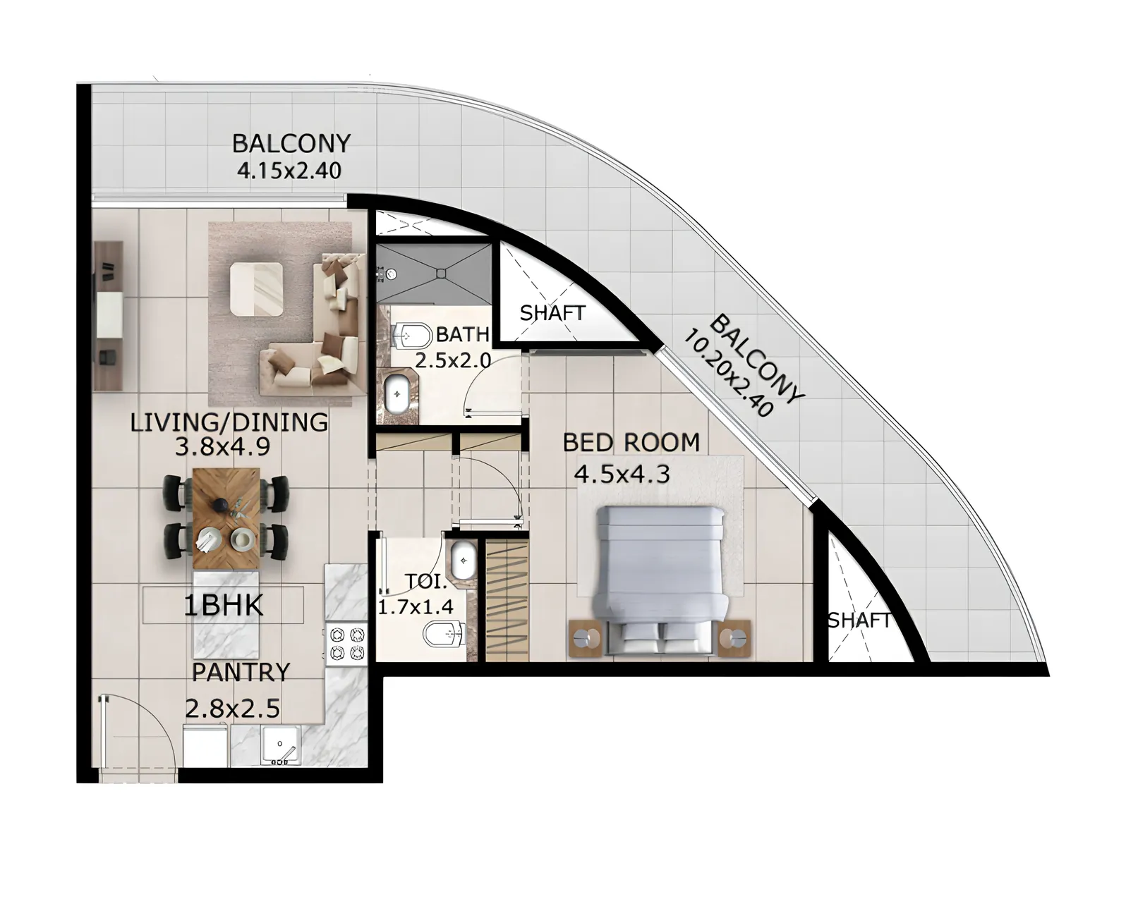 Majid Developments Mayfair Gardens floor plan