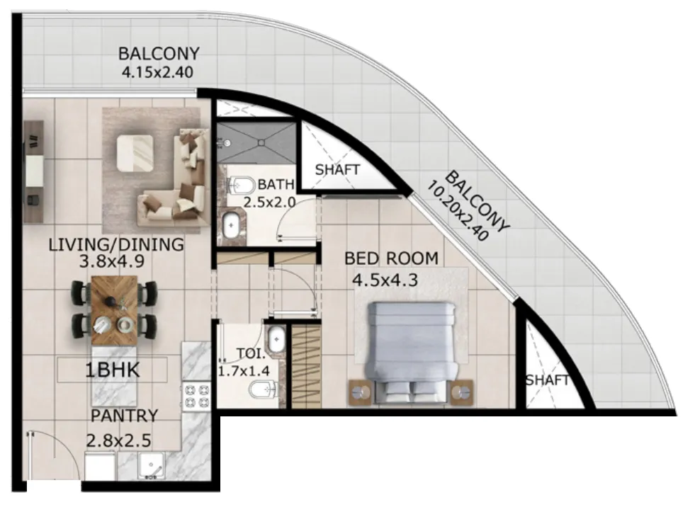 Majid Developments Mayfair Gardens floor plan