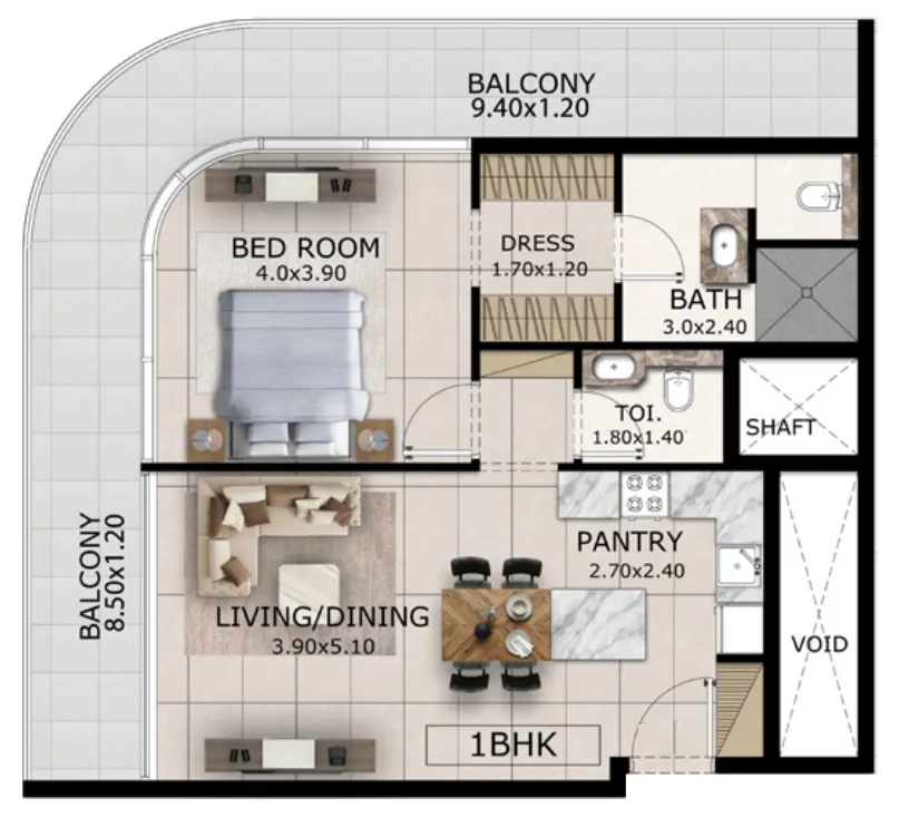 Majid Developments Mayfair Gardens floor plan