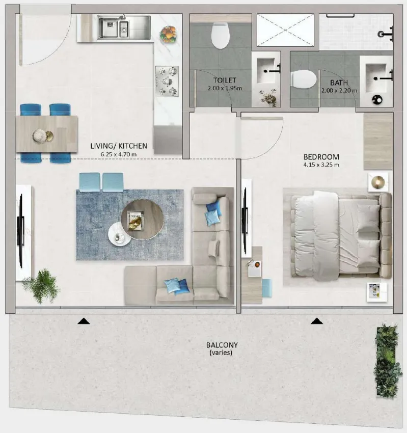Advanced Properties Mayyas at The Bay floor plan