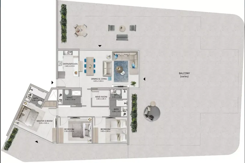 Advanced Properties Mayyas at The Bay floor plan