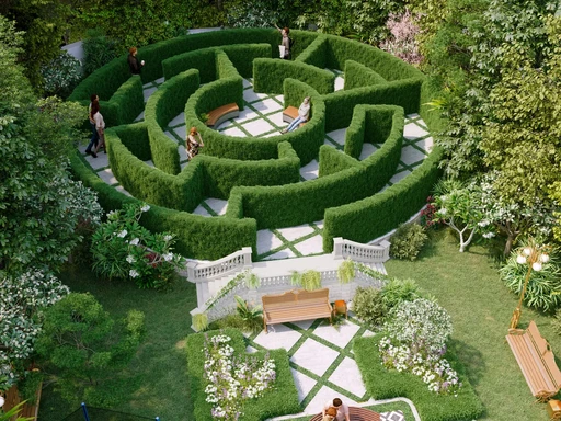 Maze Garden amenity image at Vincitore Wellness Estate