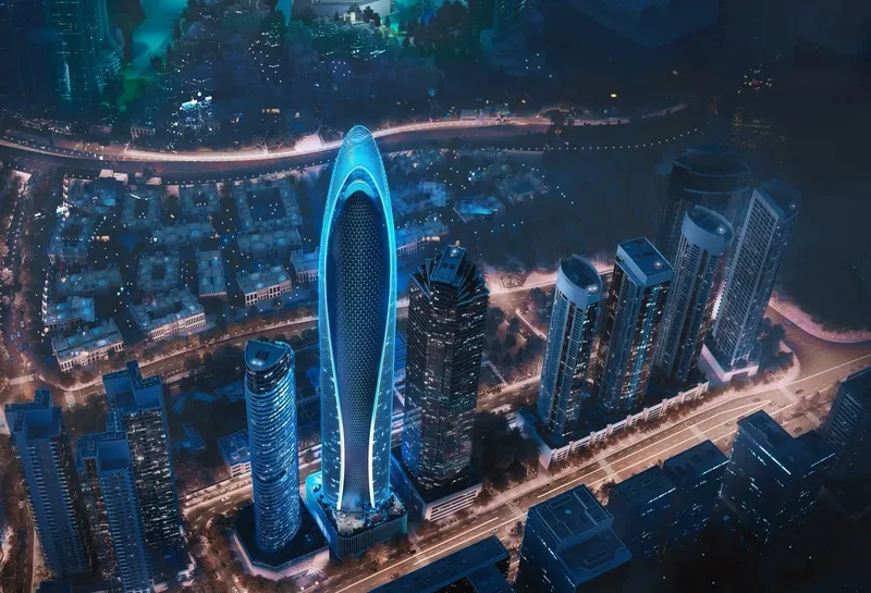 Exterior at Mercedes-Benz Places by Binghatti in Downtown Dubai Dubai