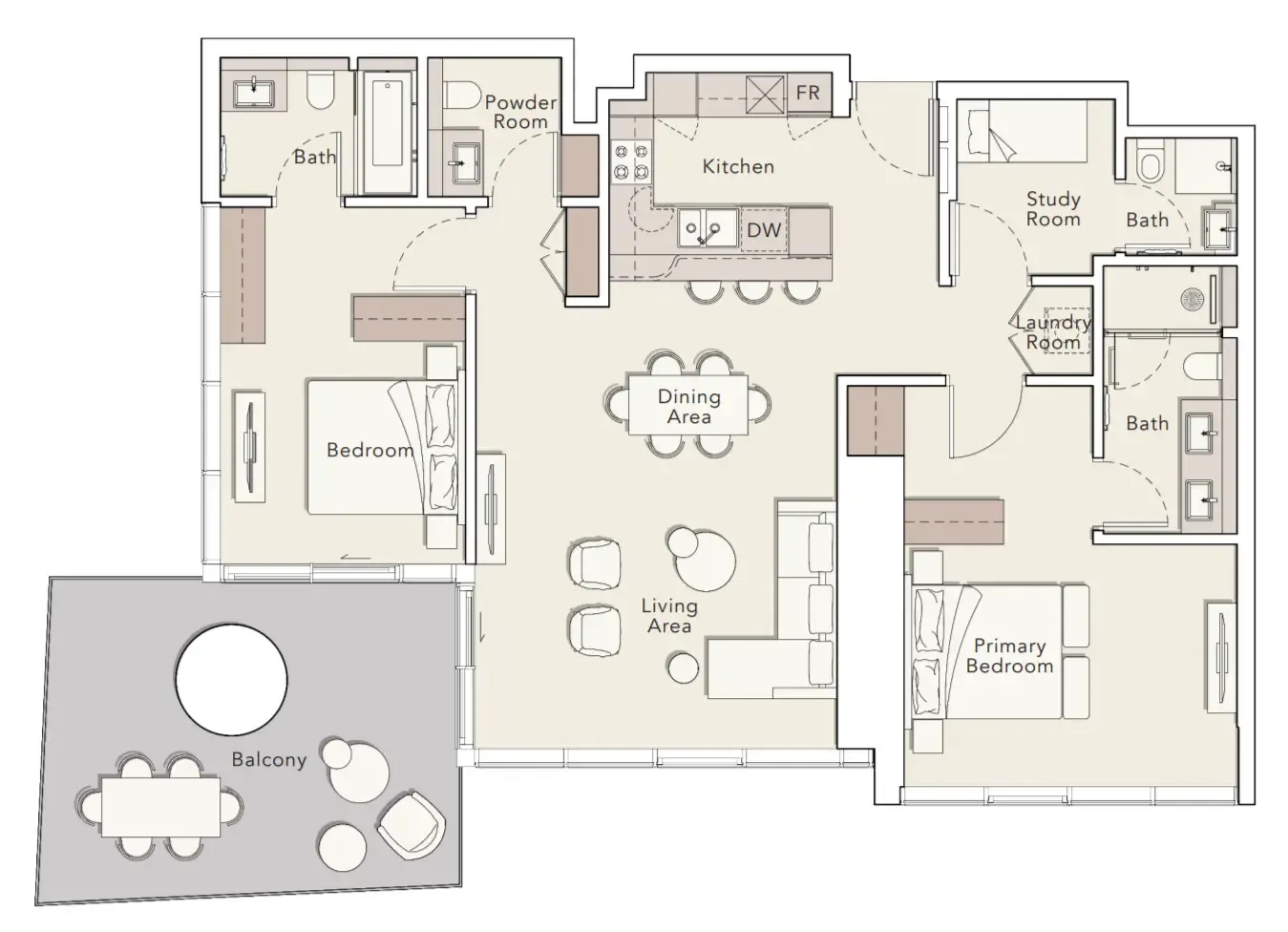 Ellington Mercer House floor plan