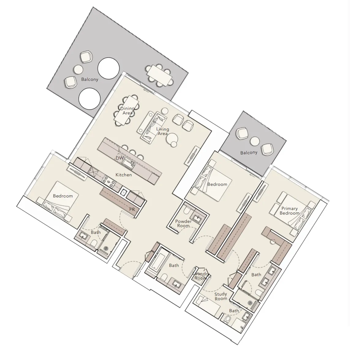 Ellington Mercer House floor plan
