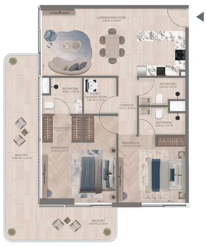 Green Horizon Development Meriden Beach Residences floor plan