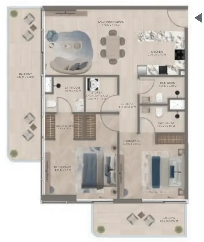 Green Horizon Development Meriden Beach Residences floor plan