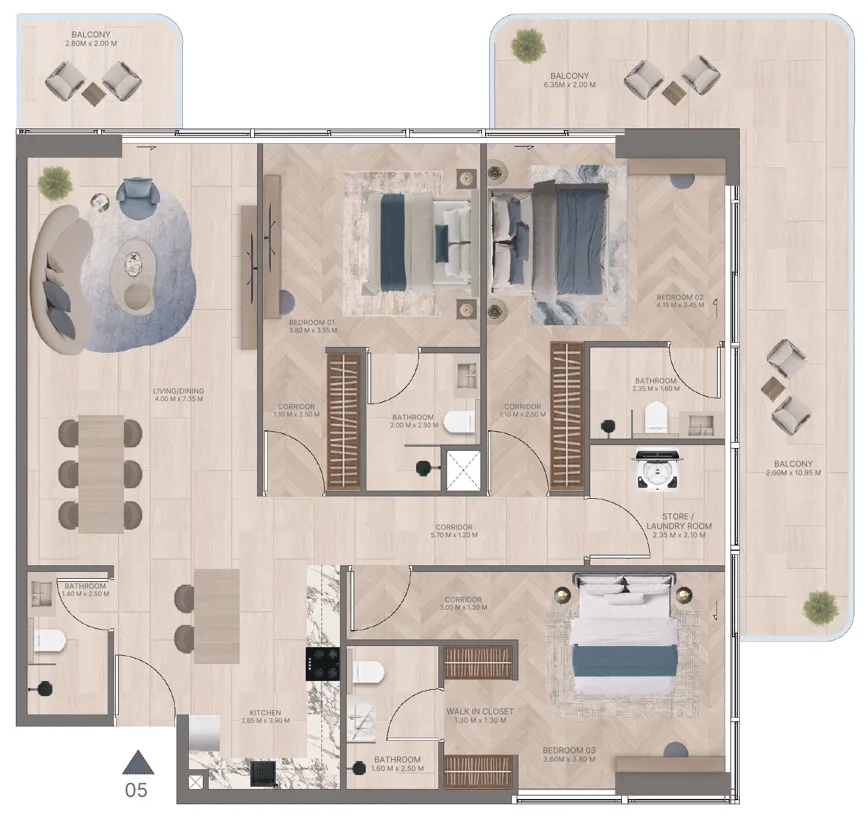 Green Horizon Development Meriden Beach Residences floor plan