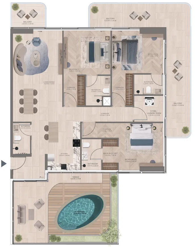 Green Horizon Development Meriden Beach Residences floor plan