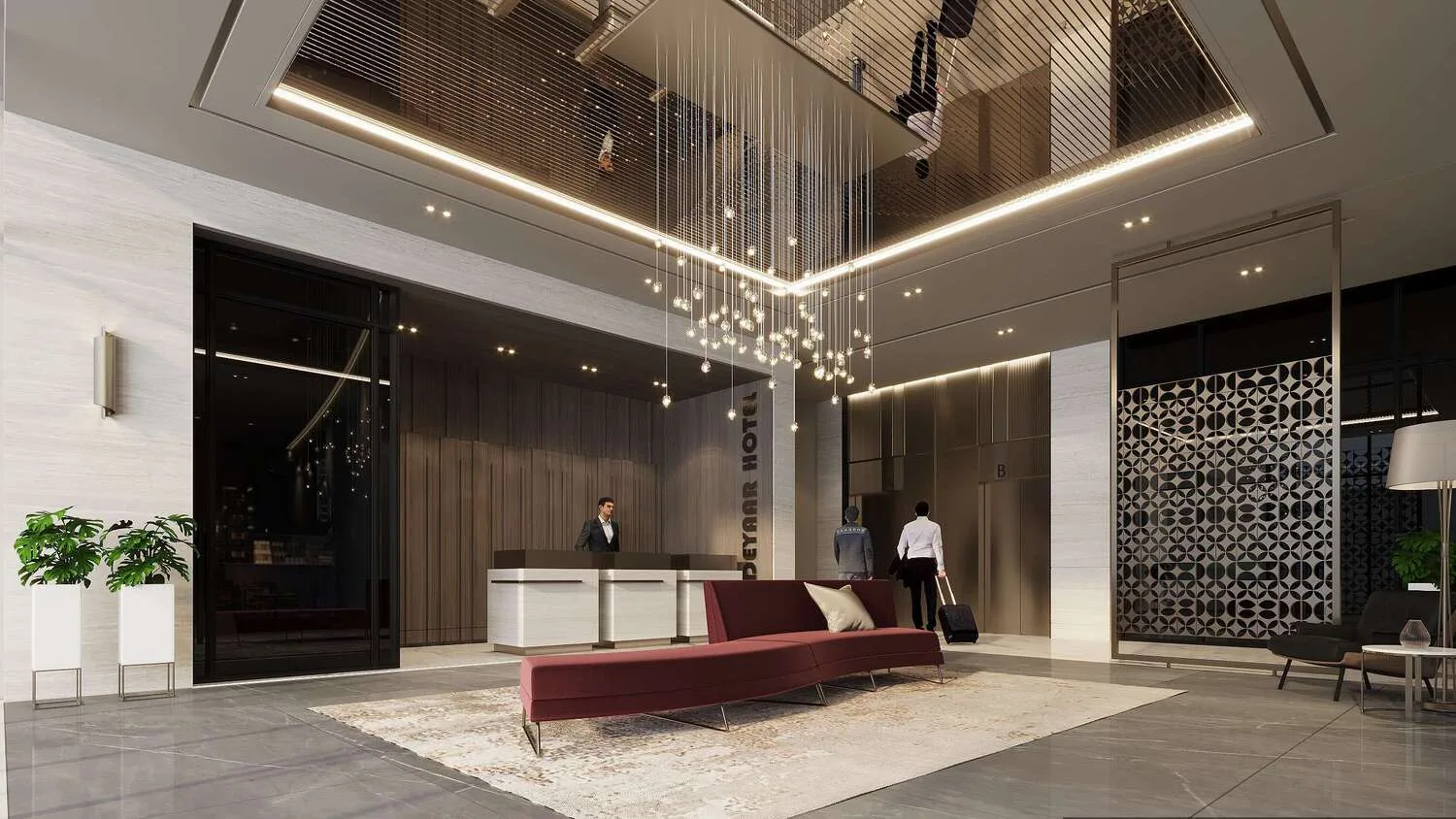 Deyaar Millenium Talia Residences Lobby