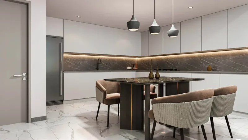 Interior at Milos in Dubailand Residence Complex Dubai
