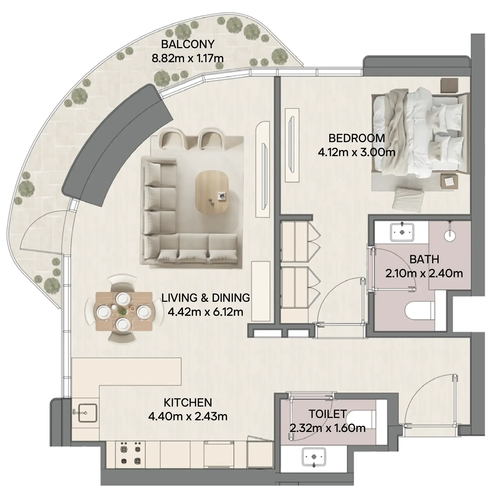RAK Properties Mirasol II floor plan