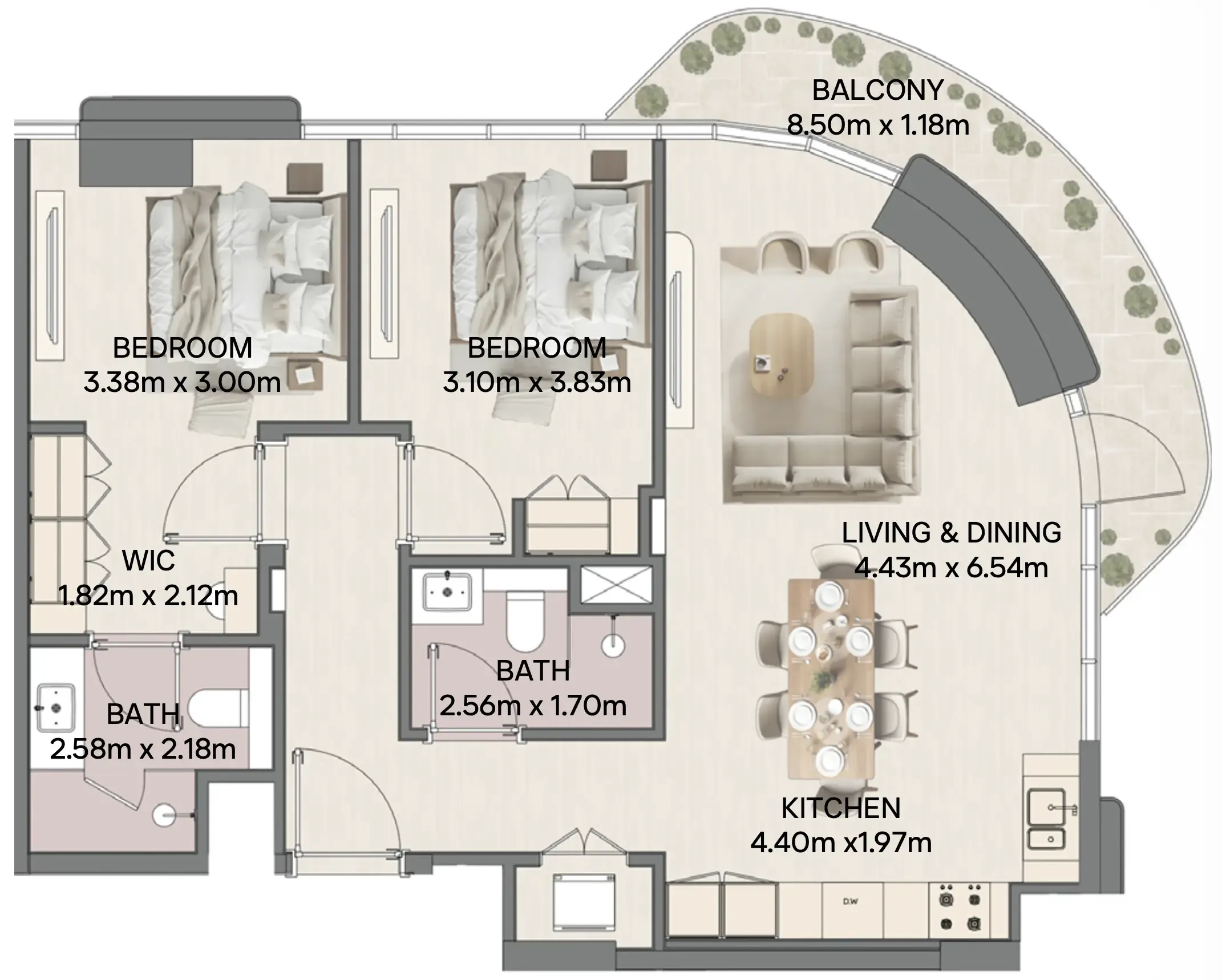 RAK Properties Mirasol II floor plan