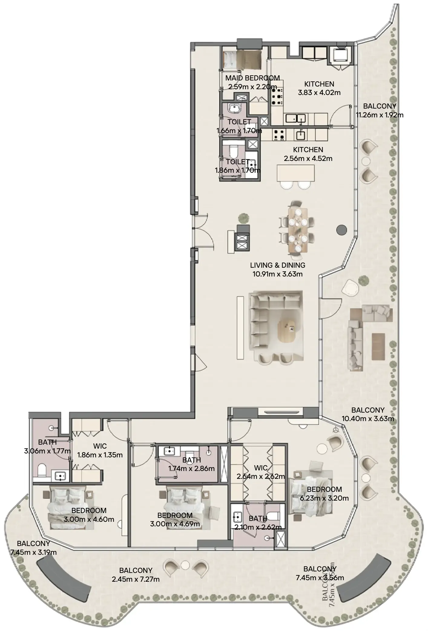 RAK Properties Mirasol II floor plan