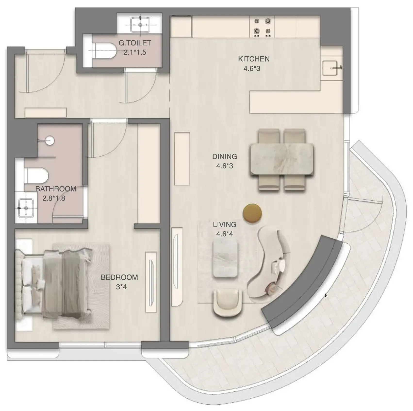 RAK Properties Mirasol Mina floor plan