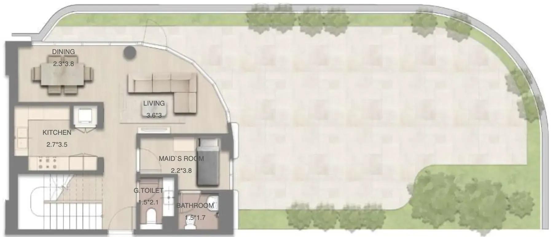 RAK Properties Mirasol Mina floor plan